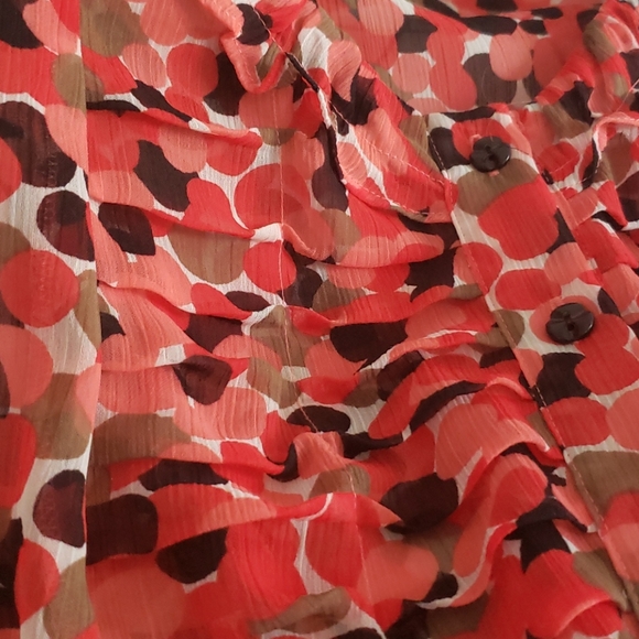 Sheer multi color blouse - Picture 3 of 6